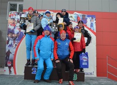Победители соревнований по лыжным гонкам на призы главы Чувашской Республики среди спортивных семей