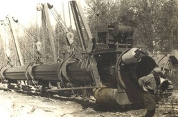 Строительство газопровода  Саратов-Горький, 60-е годы